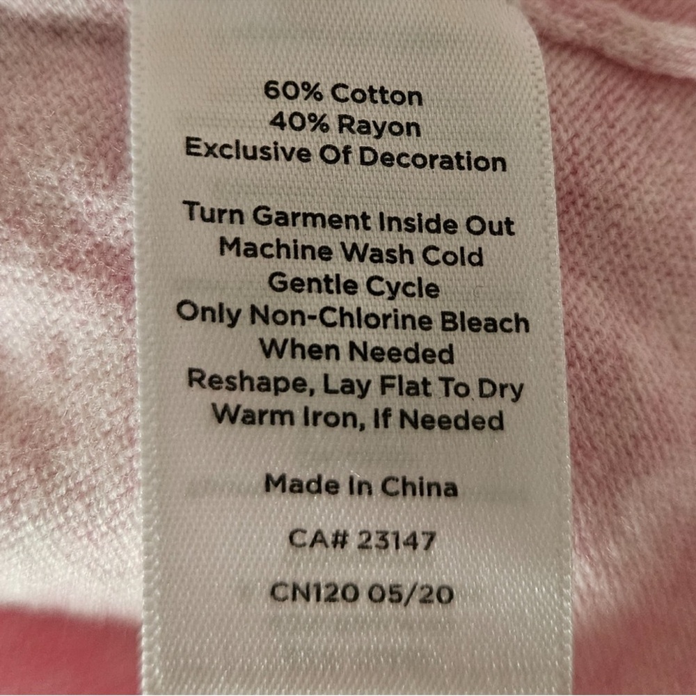 Talbots Paris Sweater Pink
embroidered 1X crew neck Knit Soft
French Details - Picture 4 of 8